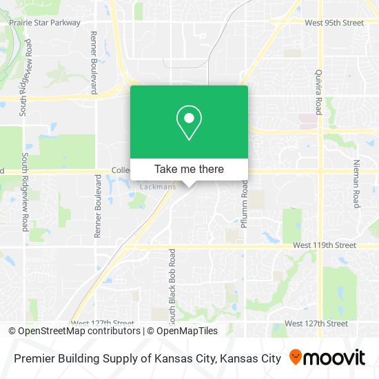 Premier Building Supply of Kansas City map