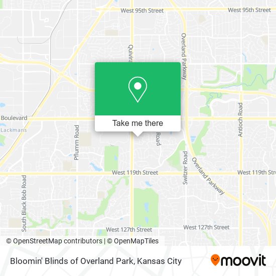 Mapa de Bloomin' Blinds of Overland Park