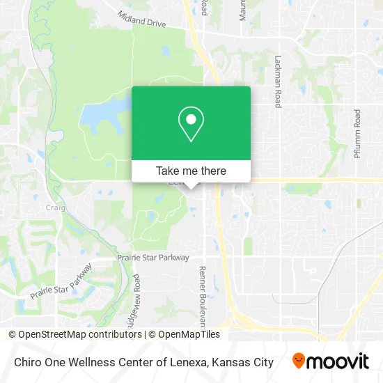Mapa de Chiro One Wellness Center of Lenexa