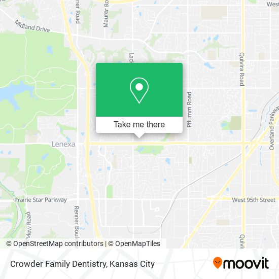 Mapa de Crowder Family Dentistry