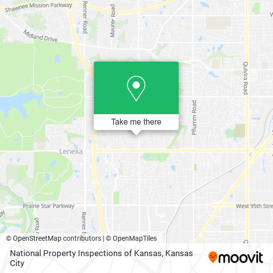 Mapa de National Property Inspections of Kansas