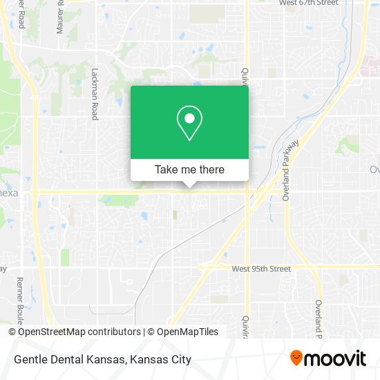 Gentle Dental Kansas map