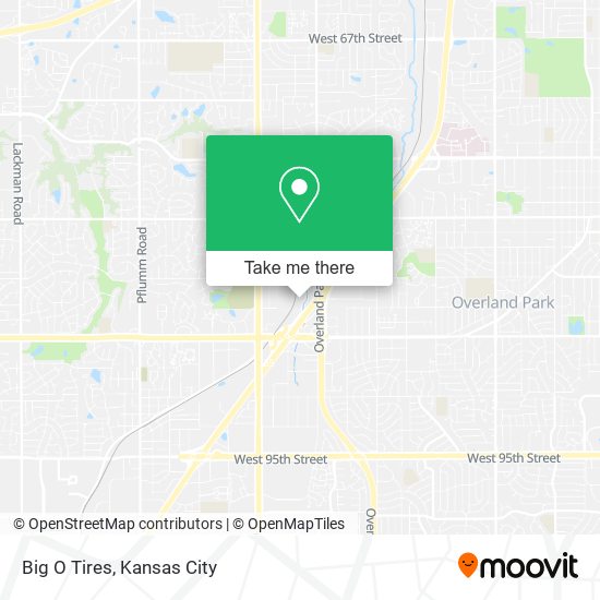 Big O Tires map