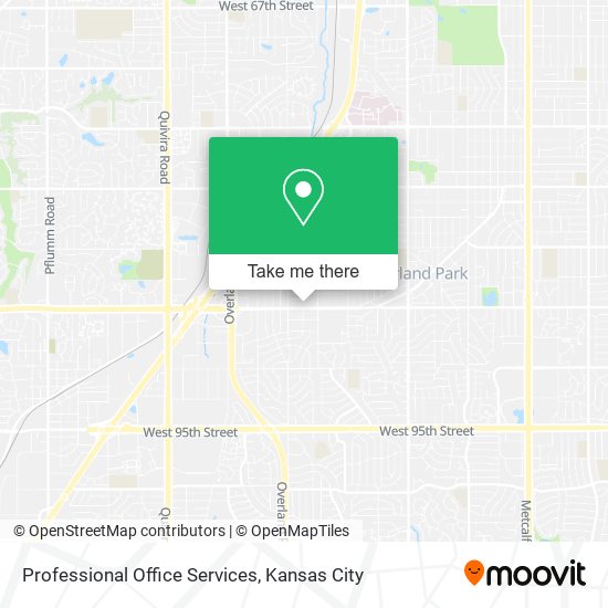 Professional Office Services map