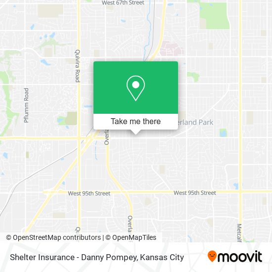 Shelter Insurance - Danny Pompey map