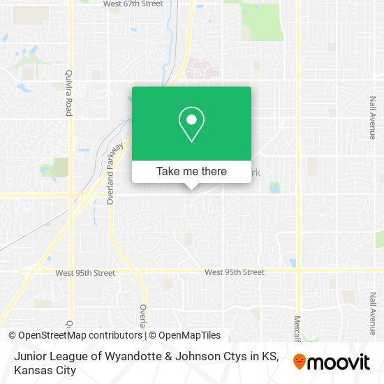 Mapa de Junior League of Wyandotte & Johnson Ctys in KS