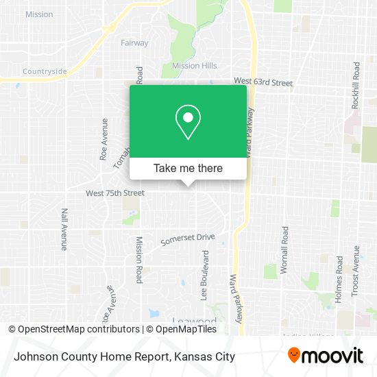 Johnson County Home Report map