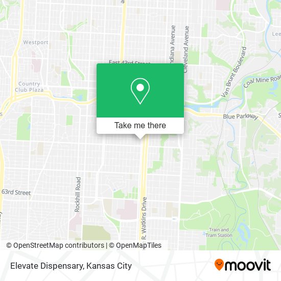 Elevate Dispensary map