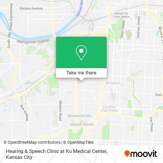 Hearing & Speech Clinic at Ku Medical Center map