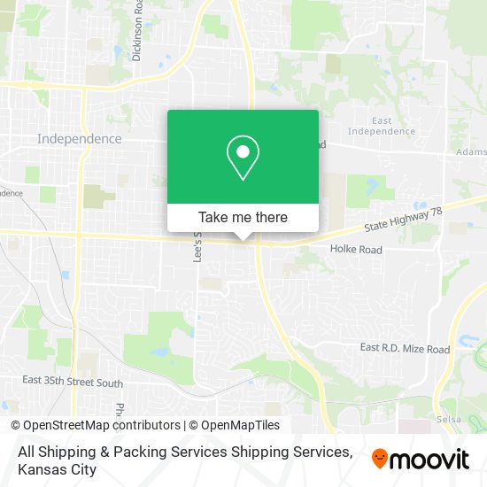 All Shipping & Packing Services Shipping Services map