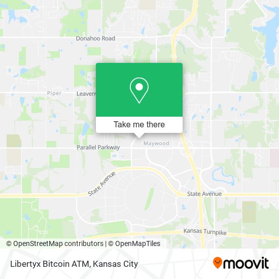 Mapa de Libertyx Bitcoin ATM