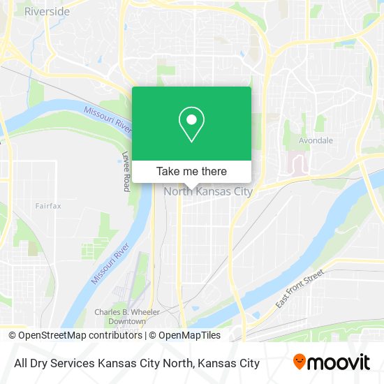 All Dry Services Kansas City North map