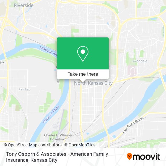 Mapa de Tony Osborn & Associates - American Family Insurance