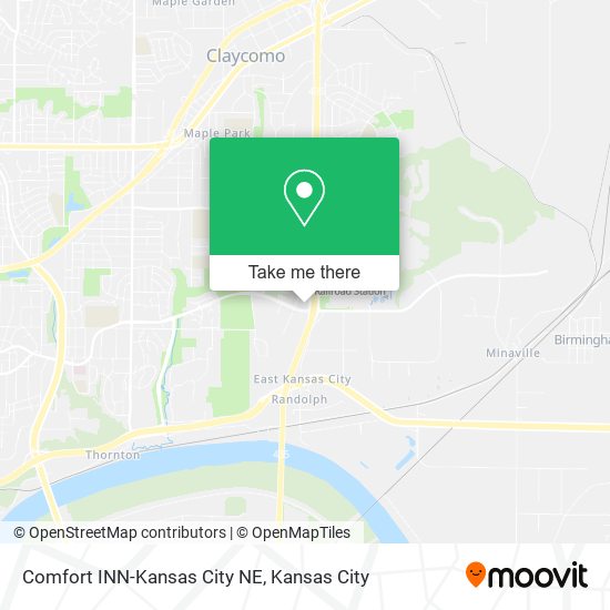 Comfort INN-Kansas City NE map
