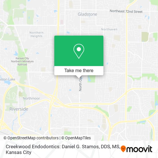 Creekwood Endodontics: Daniel G. Stamos, DDS, MS map