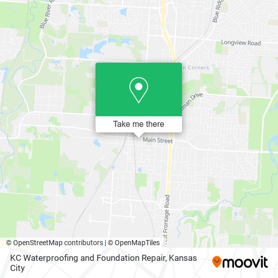 KC Waterproofing and Foundation Repair map