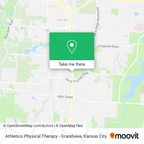 Mapa de Athletico Physical Therapy - Grandview