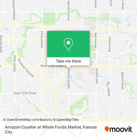 Amazon Counter at Whole Foods Market map