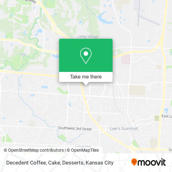 Decedent Coffee, Cake, Desserts map