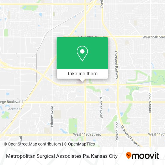 Mapa de Metropolitan Surgical Associates Pa