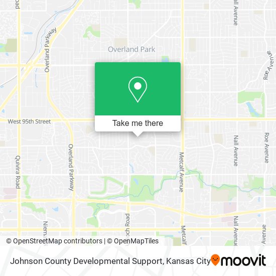 Johnson County Developmental Support map