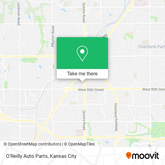 O'Reilly Auto Parts map