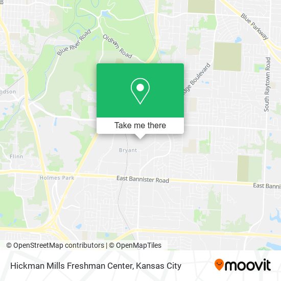 Mapa de Hickman Mills Freshman Center