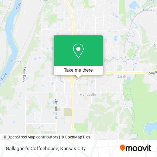 Gallagher's Coffeehouse map