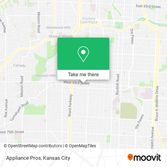 Mapa de Appliance Pros