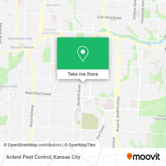 Ardent Pest Control map