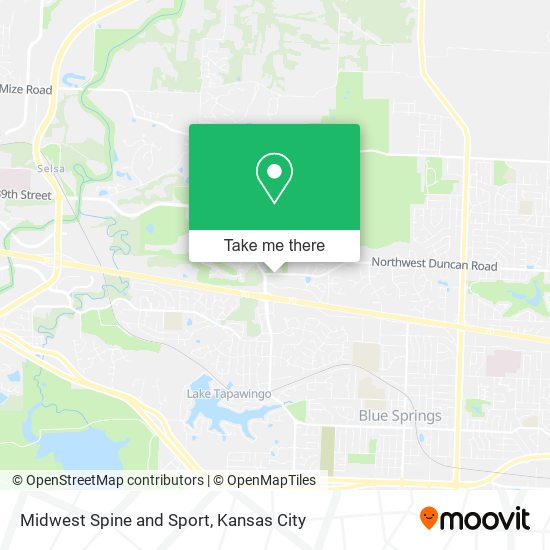 Midwest Spine and Sport map