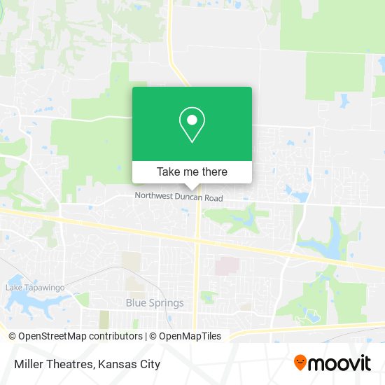 Miller Theatres map