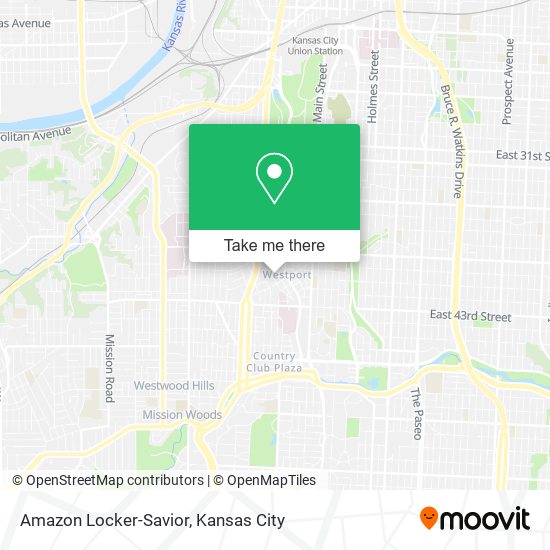 Mapa de Amazon Locker-Savior