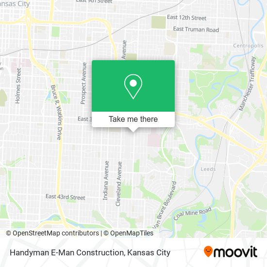 Mapa de Handyman E-Man Construction