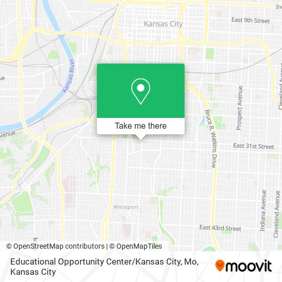 Mapa de Educational Opportunity Center / Kansas City, Mo