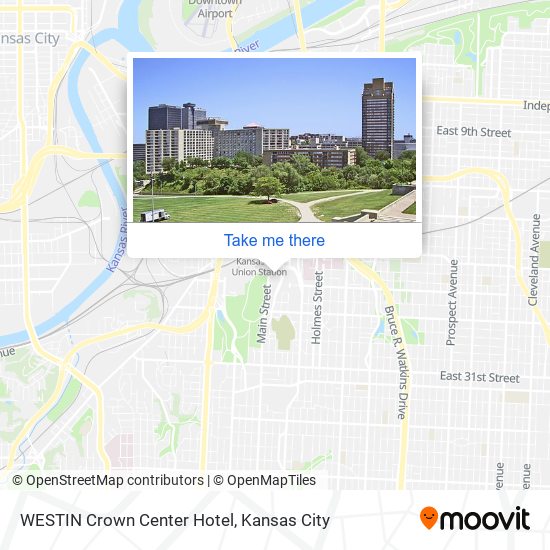 Mapa de WESTIN Crown Center Hotel