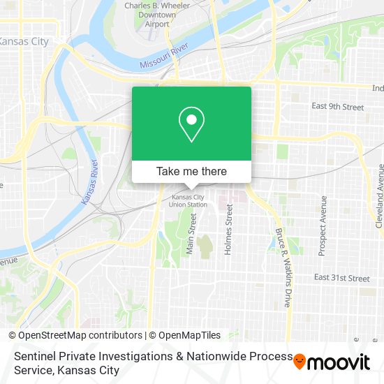 Mapa de Sentinel Private Investigations & Nationwide Process Service