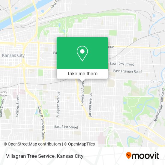 Villagran Tree Service map