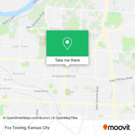 Fox Towing map