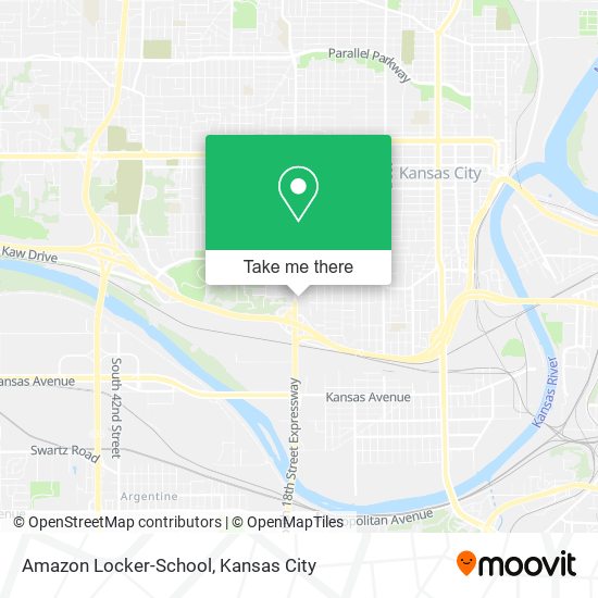 Mapa de Amazon Locker-School