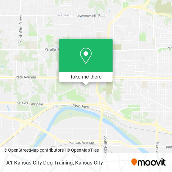 A1 Kansas City Dog Training map