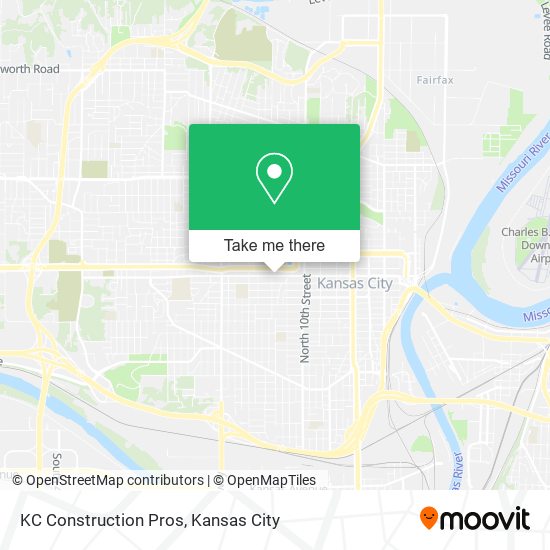 KC Construction Pros map