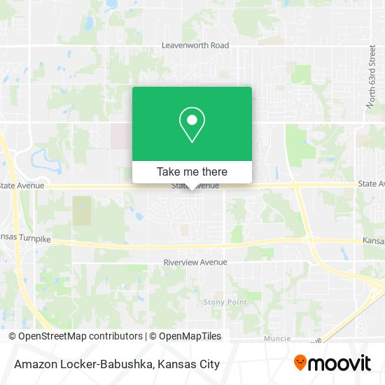 Amazon Locker-Babushka map