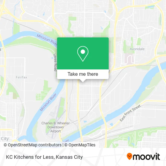 KC Kitchens for Less map