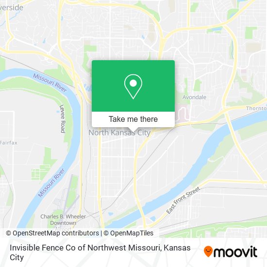 Invisible Fence Co of Northwest Missouri map