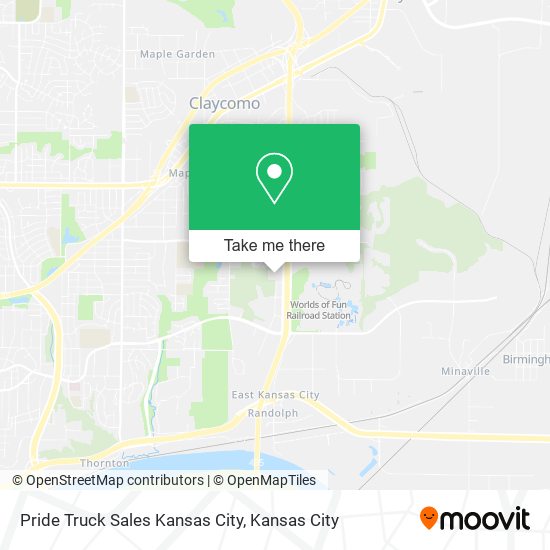 Pride Truck Sales Kansas City map