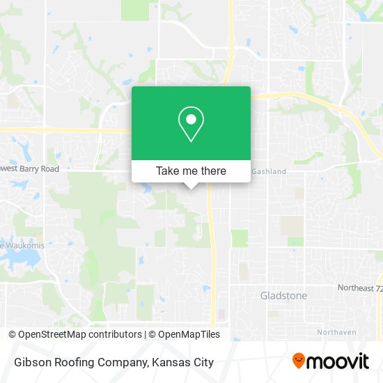 Mapa de Gibson Roofing Company