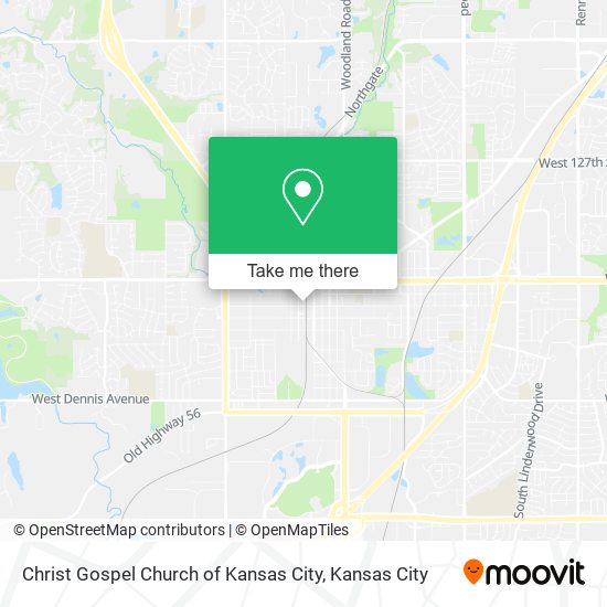 Christ Gospel Church of Kansas City map