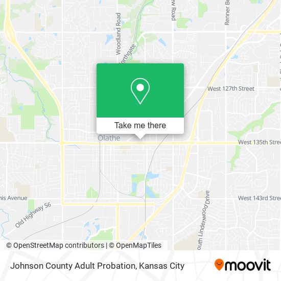 Mapa de Johnson County Adult Probation