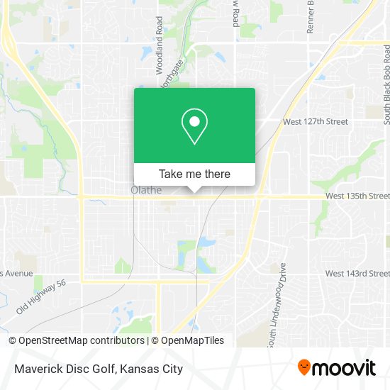 Maverick Disc Golf map